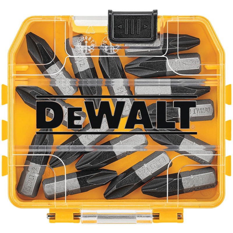 DeWalt DWA1PH215L Tough Grip 15-Pc 1 #2 Phillips Steel Hex Shank Bit Tips
