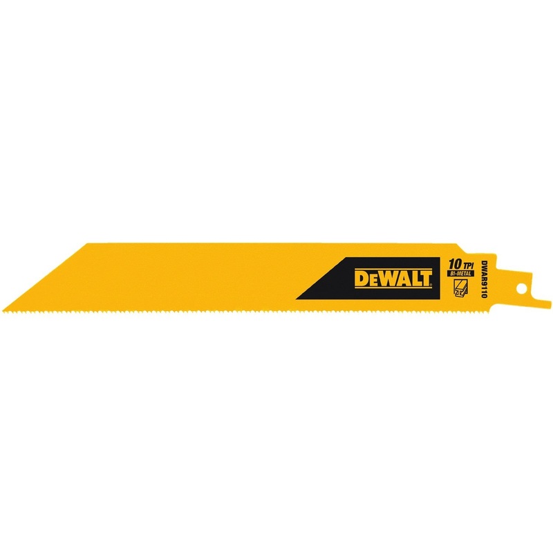 DeWalt DWAR9110 9 10TPI 1 Recip Saw Blade – 5 Pack