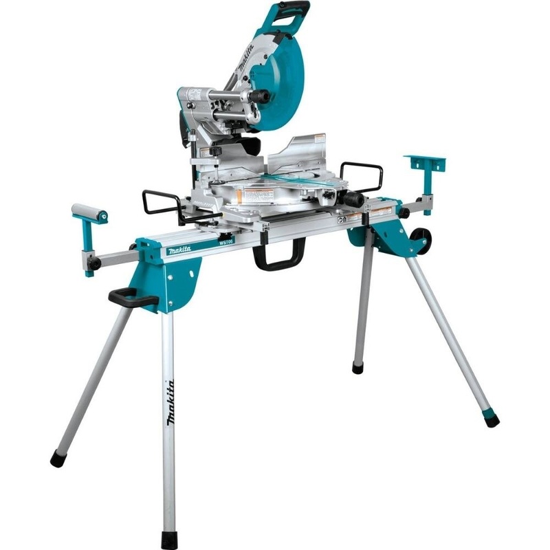 Makita LS1219LX 12 Dual-Bevel Sliding Compound Miter Saw, laser, stand