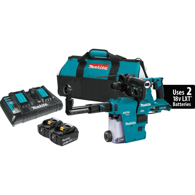Makita XRH10PTW 18V X2 LXT (36V) Brushless 1-1/8 Rotary Hammer, SDS-Plus