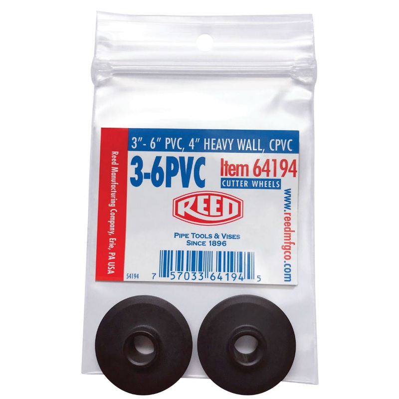 Reed 64194 2PK-3-6PVC 2-Pack Cutter Wheels, 0.377