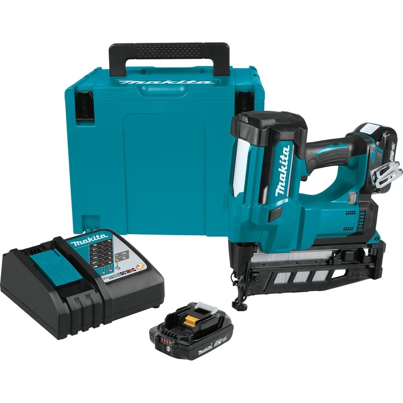 Makita XNB02RJ 18V LXT Lithium-Ion 2-1/2 Straight Finish Nailer, 16 Ga.