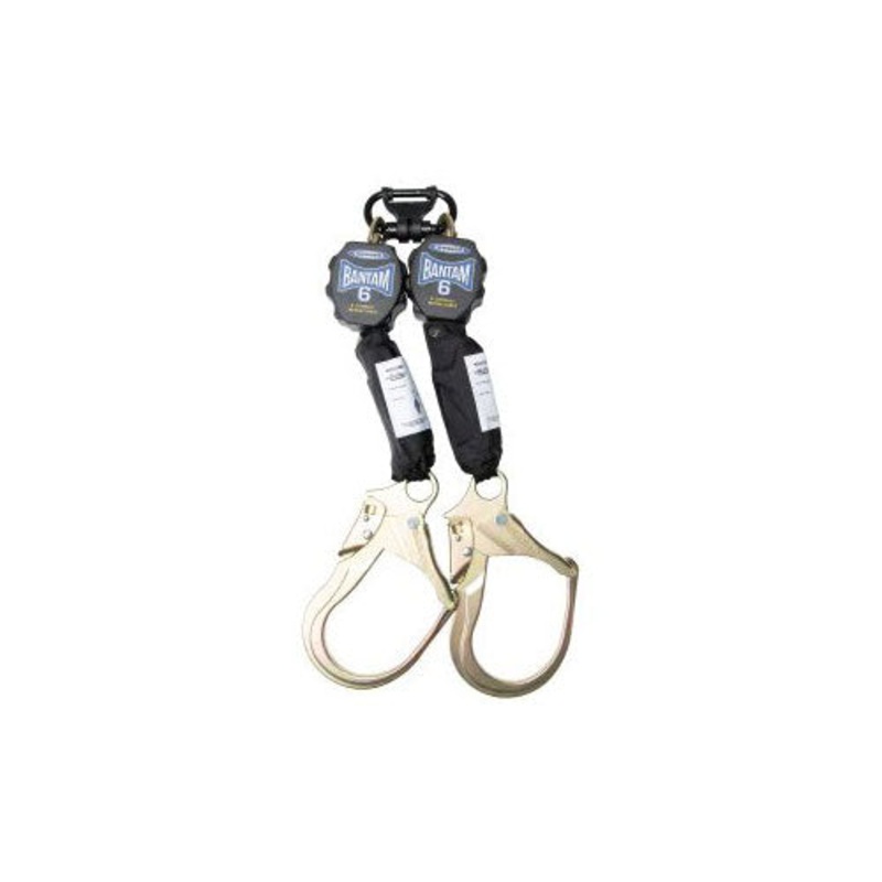 Werner R431006-SR 6′ Bantam Twinleg Self-Retracting Lifeline w Steel Rebar