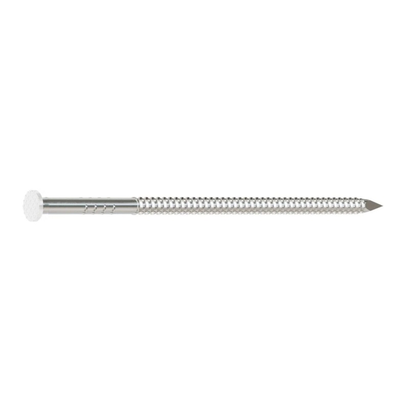 Simpson S5SNDW1 Strong-Tie Painted Siding Nail 1-3/4 x .083 Type 304 Stainless Steel, White (1 lb.)