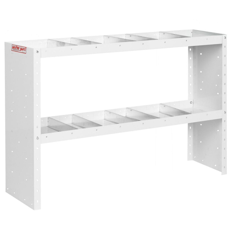 WeatherGuard 9335-3-03 Heavy Duty Adjustable 2 Shelf Unit, 34 x 52 x 13.5