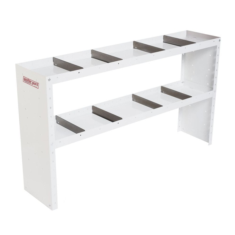 WeatherGuard 9336-3-03 Heavy Duty Adjustable 2 Shelf Unit, 34 x 60 x 13.5