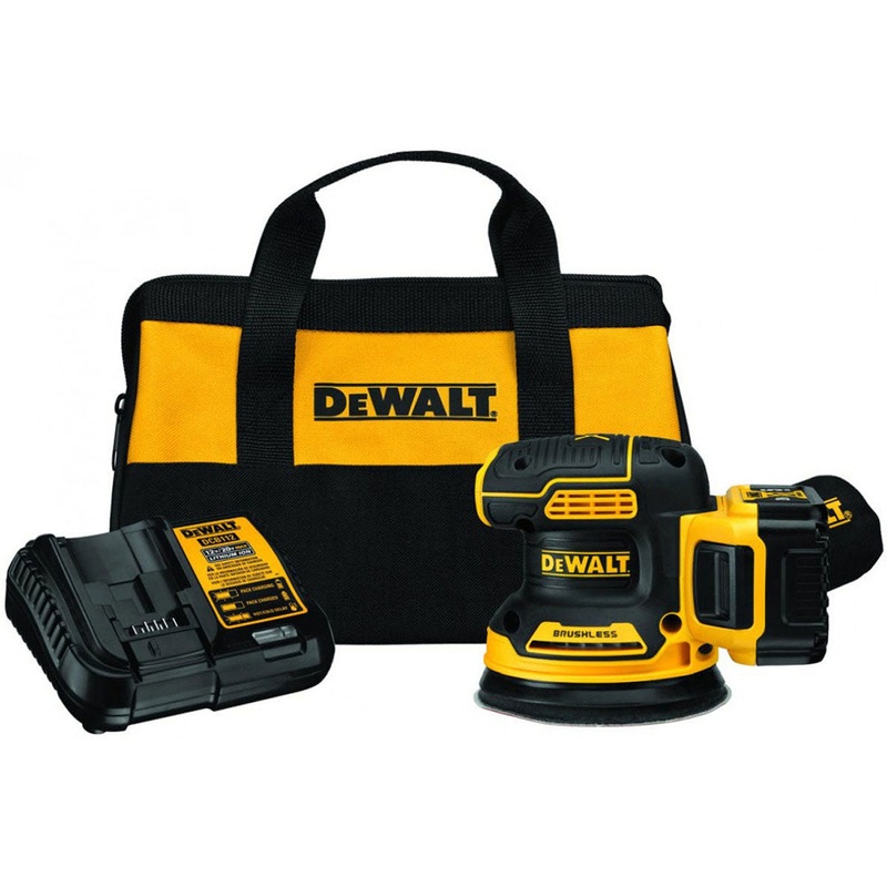 DeWalt DCW210P1 20V Max* XR 5 Cordless Random Orbital Sander Kit