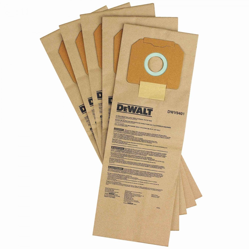 DeWalt DCV9401 Replacement Paper Bag – 5 Pack