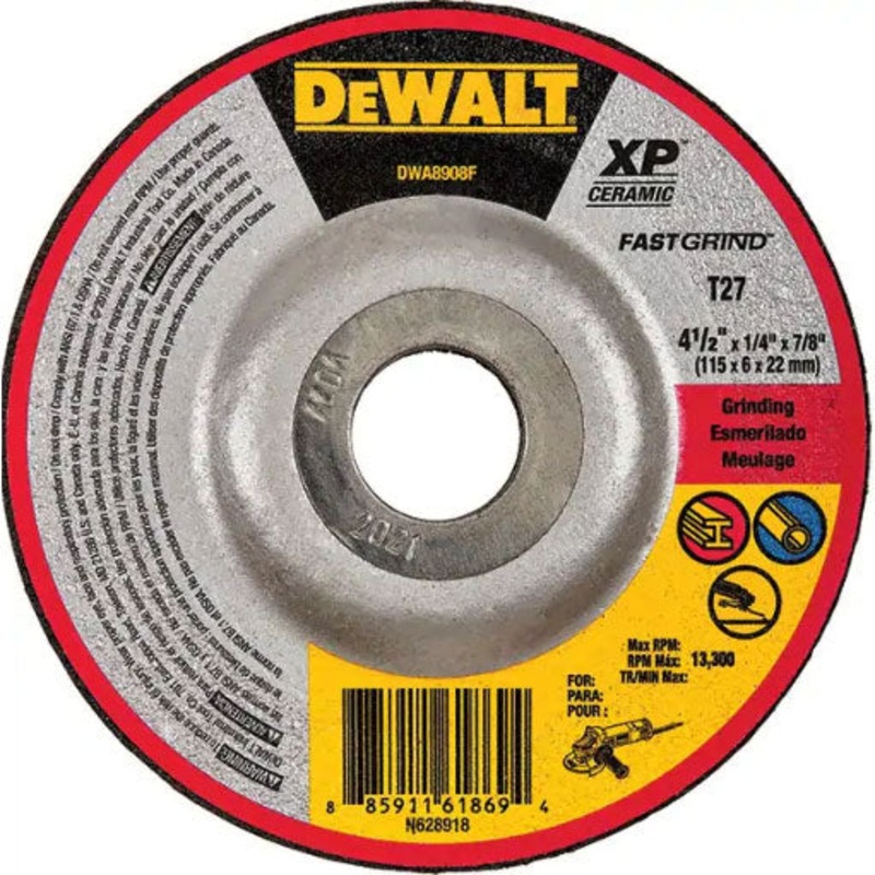 DeWalt DWA8926F 7 Steel Ceramic Abrasive Cut-Off Wheel Xp