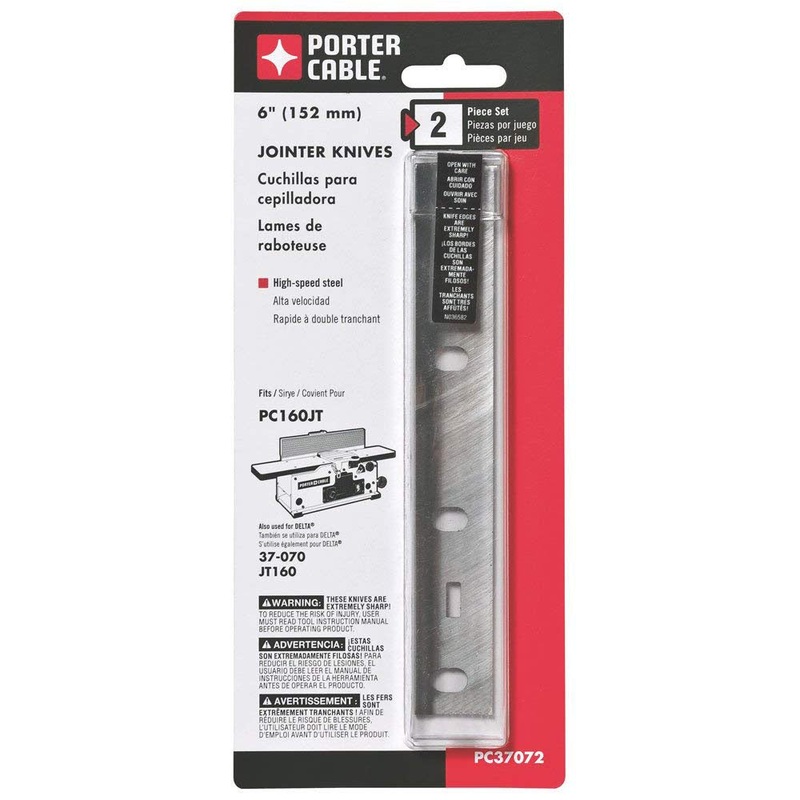 Porter Cable PC37072 6 Jointer Blades For Pc160Jt