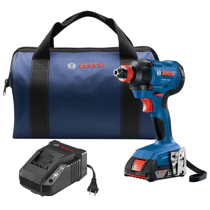 Bosch GDX18V-1600B12 18 V 1/4 and 1/2 Two-In-One Bit/Socket Impact Driver Kit