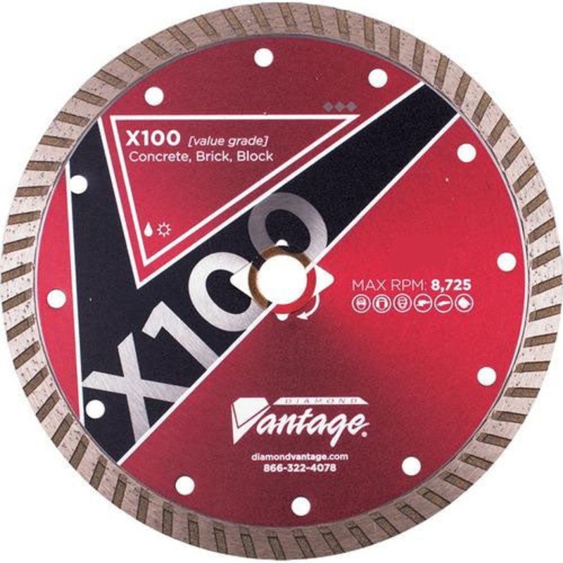 Diamond Vantage 0709DDZBX0-2 7 X .095 X Dm-5/8 GP, Value Plus Turbo Rim Blade