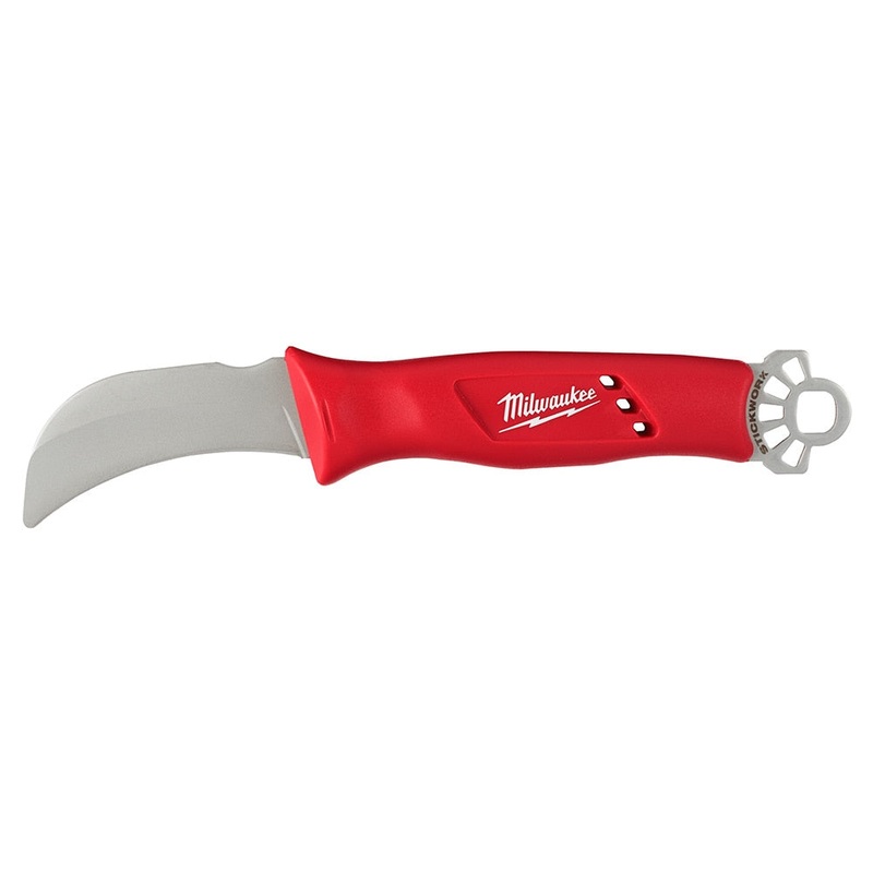 Milwaukee 48-22-1924 Lineman’s Hawkbill Knife w/ STICKWORK 3-in-1 Ring