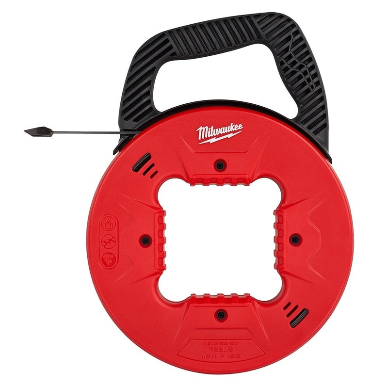 Milwaukee 48-22-4181 25′ 1/4 Steel Fish Tape w/ Low Profile Tip