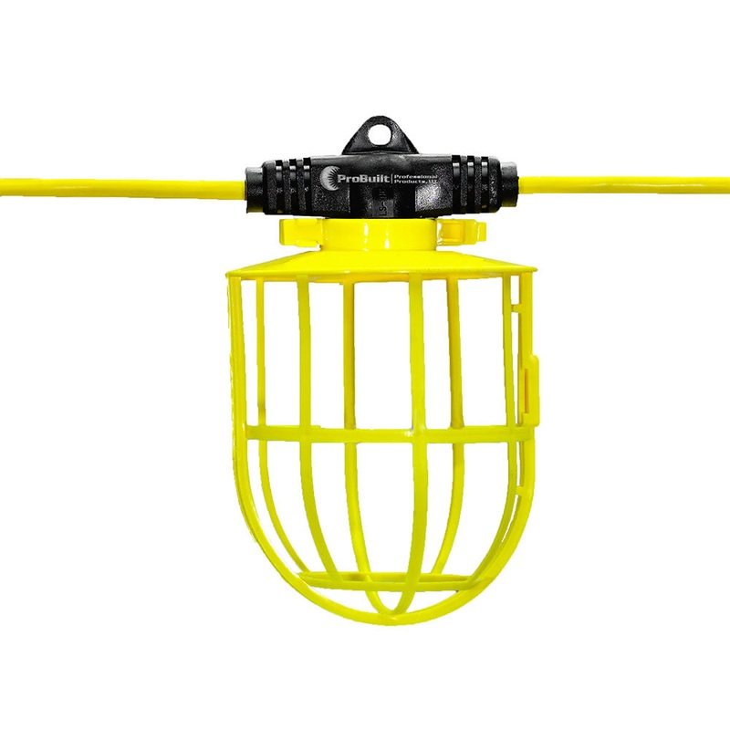 ProBuilt 11108100 Hang-A-Light 14/2 SJTW 100′ LED String Light w/Plastic Cages