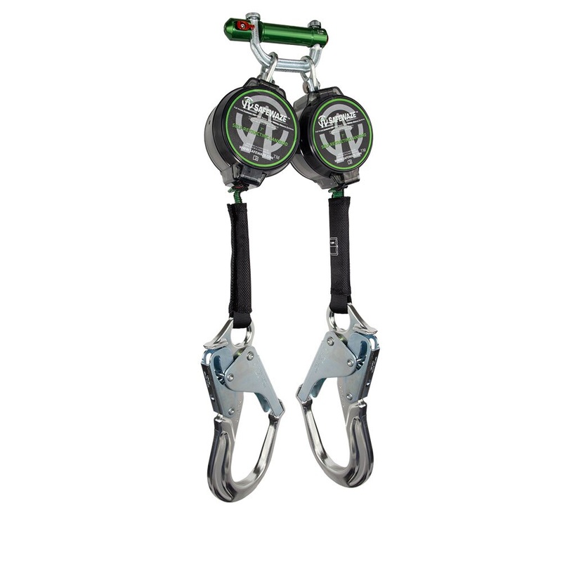 Safewaze 018-5027 7′ Web Dual Leg Retractable With Aluminum Rebar Hooks
