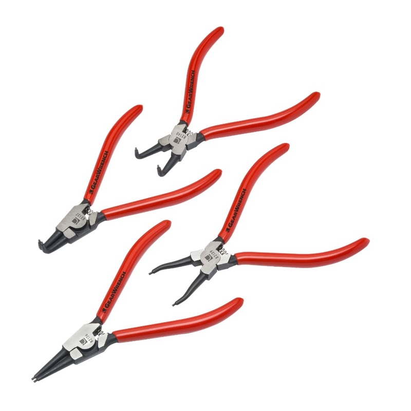 GearWrench 82150 4 Pc. 7 Fixed Tip Internal & External Snap Ring Plier Set