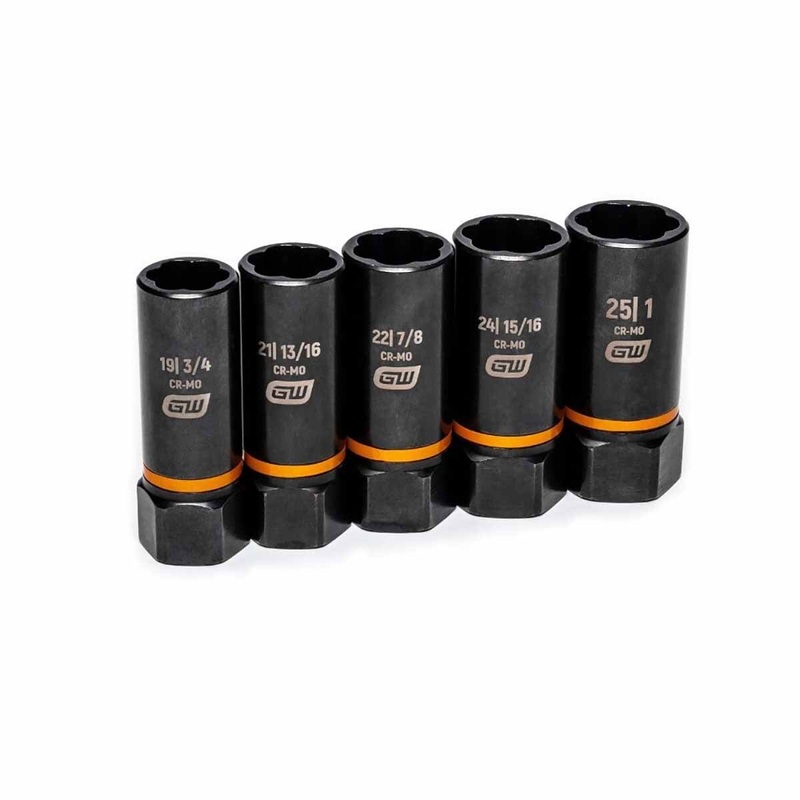 GearWrench 86070 5 Pc. 1/2 Drive Bolt Biter Deep Extraction Socket Set