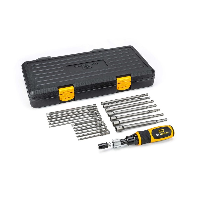 GearWrench 89620 20 Pc. 1/4 Drive Torque Screwdriver Set 10-50 in/lbs