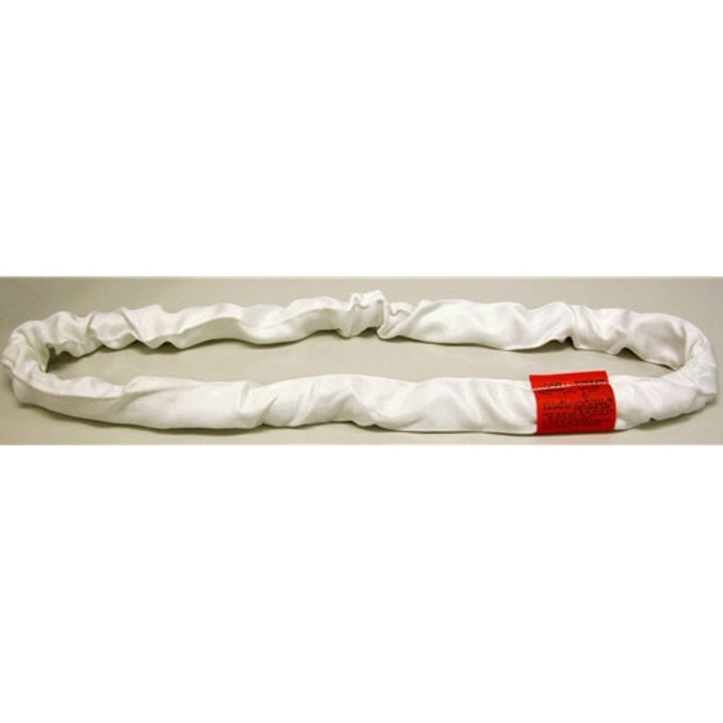 Lift All EN180X4 Tuflex Polyester Round Sling, 4′ White