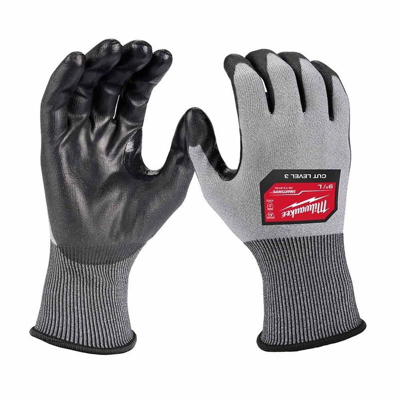 Milwaukee 48-73-8732B High Dexterity A3 Polyurethane Dipped Gloves – Large