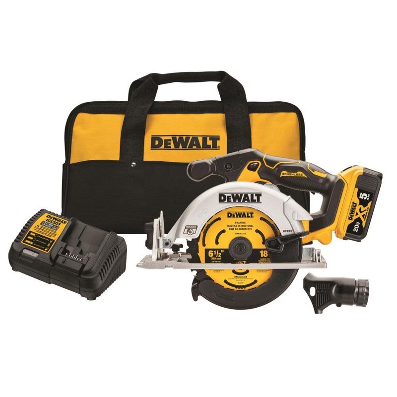 DeWalt DCS565P1 20V Max 6-1/2 Brushless Cordless Circular Saw Kit