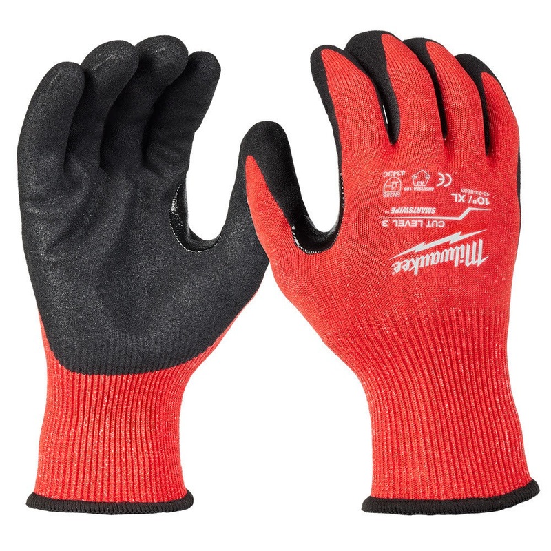 Milwaukee 48-73-8633E Cut Level 3 Nitrile Dipped Gloves – XL