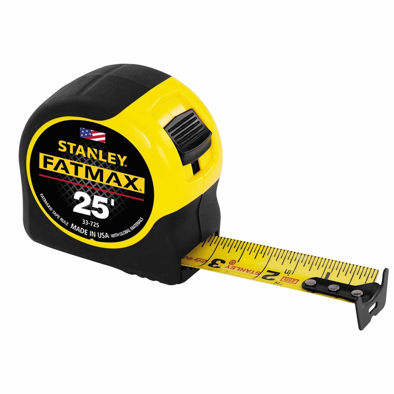 Stanley 33-725 FatMaxTape Rule w/ BladeArmor Coating 1-1/4 X 25′