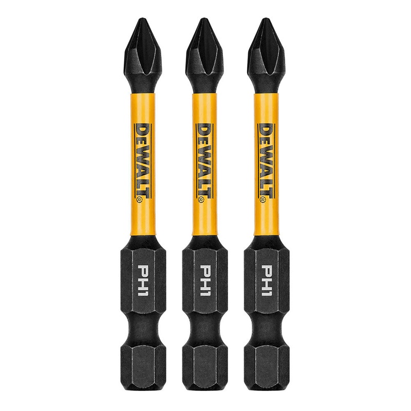 DeWalt DWAF2PH1IR3 PH1 FLEXTORQ 1/4 x 2.25in Impact Driver Bits, 3-Pack