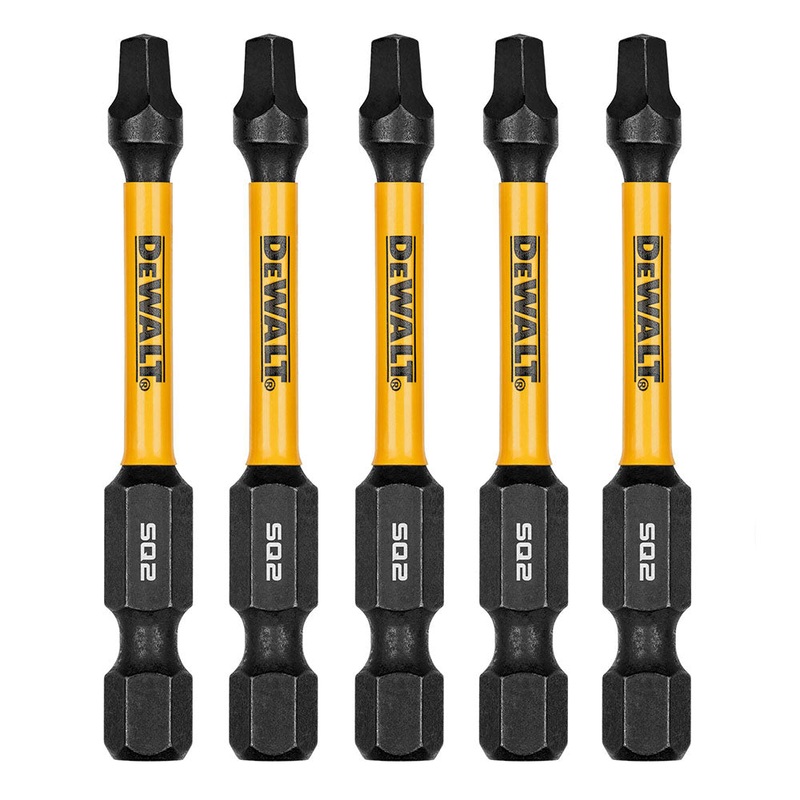 DeWalt DWAF2SQ2IR5 SQ2 FLEXTORQ  1/4 x 2-1/4in Impact Driver Bits, 5-Pack