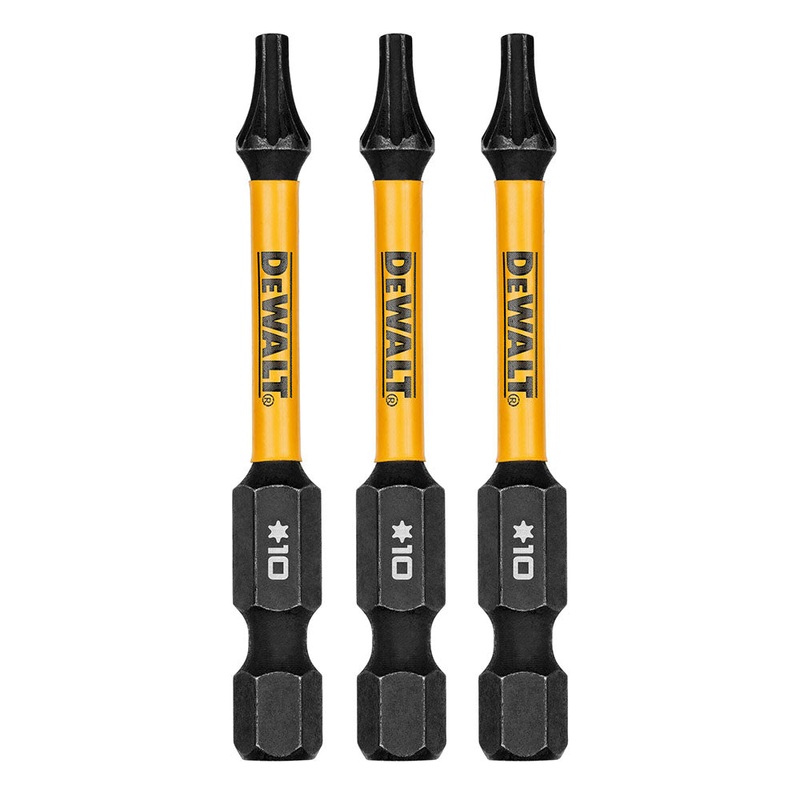 DeWalt DWAF2TX10IR3 T10 FLEXTORQ 1/4 x 2.25in Impact Driver Bits, 3-Pack