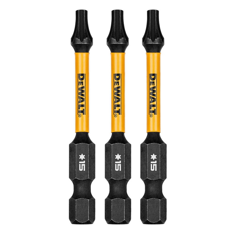 DeWalt DWAF2TX15IR3 T15 FLEXTORQ 1/4 x 2.25in Impact Driver Bits, 3-Pack