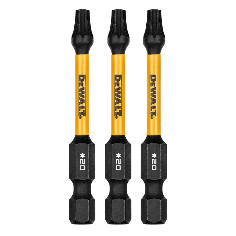DeWalt DWAF2TX20IR3 T20 FLEXTORQ 1/4 x 2.25in Impact Driver Bits, 3-Pack