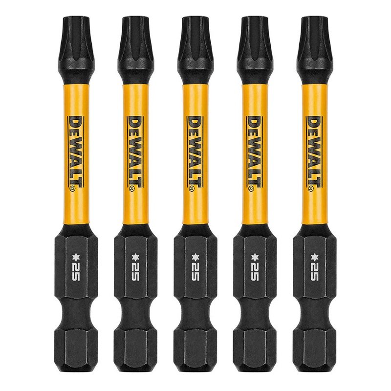 DeWalt DWAF2TX25IR5 T25 FLEXTORQ  1/4 x 2-1/4in Impact Driver Bits, 5-Pack