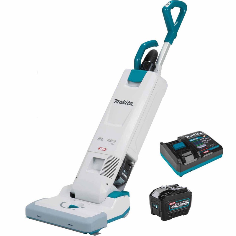 Makita GCV09L1 40V max XGT Brushless Cordless 1.3 Gallon HEPA Filter 15 Upright Vacuum Kit (8.0Ah)