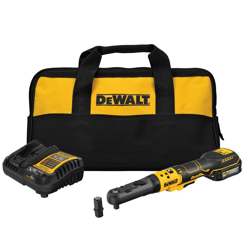 DeWalt DCF510GE1 20V MAX* XR 3/8 and 1/2 Sealed Head Ratchet Kit with POWERSTACK