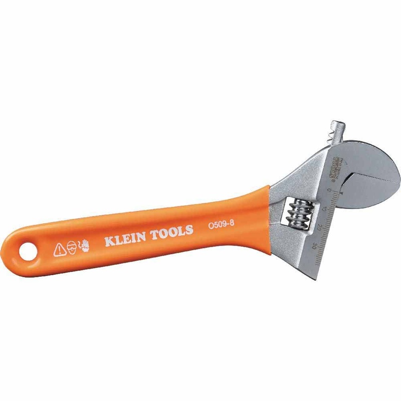 Klein O5098 Extra-Wide Jaw Adjustable Wrench, 8