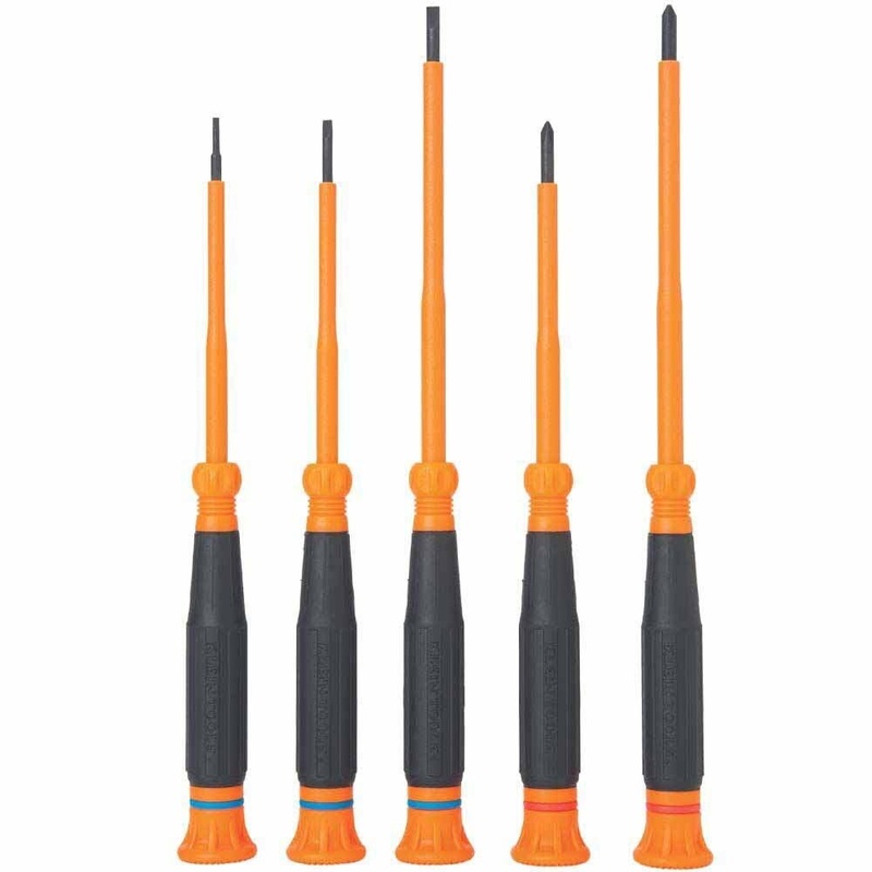 Klein Tools 85615INS Insulated Precision Screwdriver Set, 5-Piece