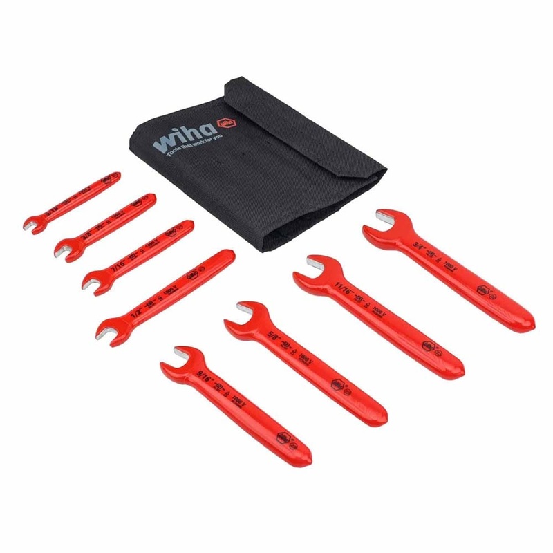 Wiha 20192 8 Piece Insulated Open End Wrench Set – SAE