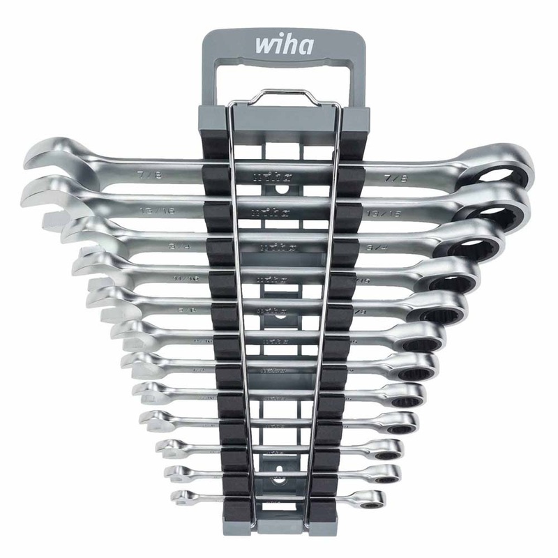 Wiha 30394 12 Piece Combination Ratchet Wrench Set – SAE