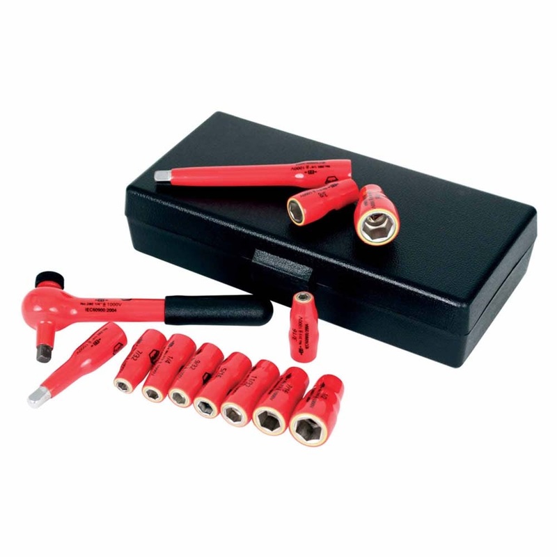Wiha 31390 13 Piece Insulated Socket Set 1/4 Drive – SAE