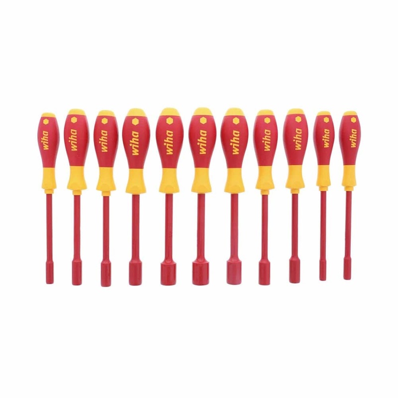 Wiha 32296 11 Piece Insulated SoftFinish Nut Driver Set – Inch