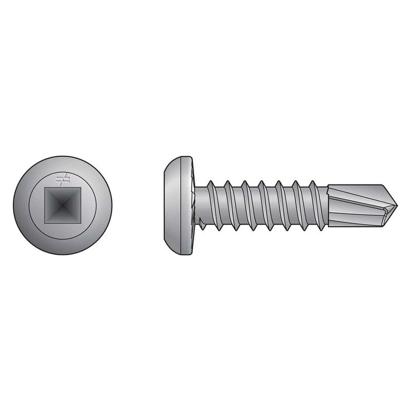 Simpson S10T100PDM Strong-Tie Self-Drilling Flat-Pan-Head Screw for Aluminum and Fiberglass Applications (1000 Pack)