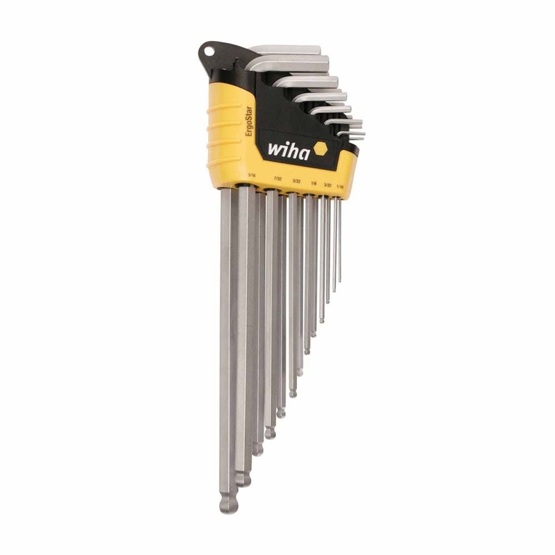 Wiha 66988 13 Piece ErgoStar Ball End Hex L-Key Set – Inch