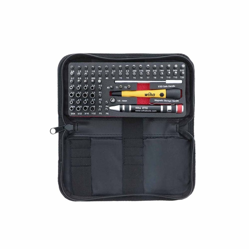 Wiha 75971 68 Piece System 4 ESD Safe Master Technician’s Micro Bits Set