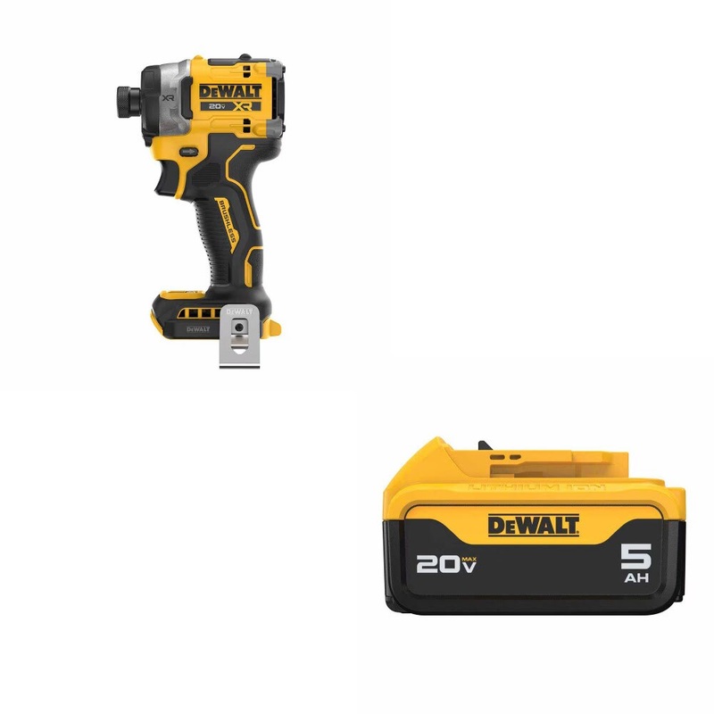 DeWalt DCF860B Impact Driver Kit W/ FREE DCB205 Battery Pack