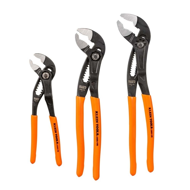 Klein D5053BKIT Quick Adjust Klaw Pump Pliers Set (3 Piece)
