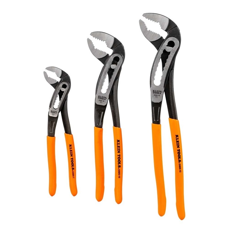 Klein D5053KIT Classic Klaw Pump Pliers Set (3 Piece)