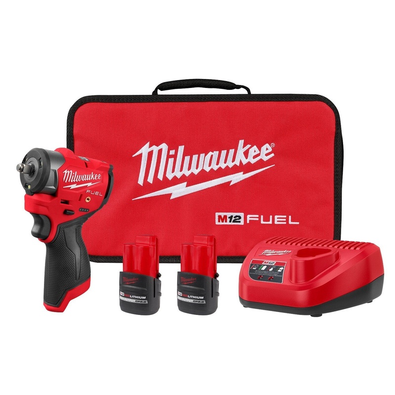 Milwaukee 3049-22 M12 FUEL 3/8 Subcompact Impact Wrench Kit with Friction Ring